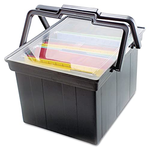 Avttlf2B Advantus Tlf2B Companion Portable File Storage Box, Legal/Letter, Plastic, Black #TOP1