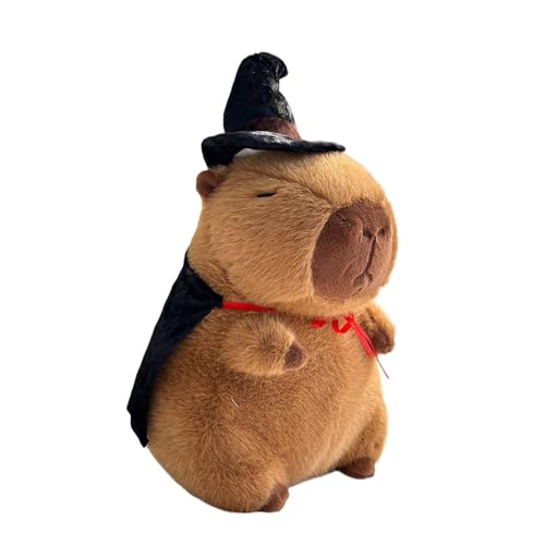Capibara relleno, peluche de Capibara,Adorable peluche capibara animal de juguete - Peluche animales de peluche capibara de peluche, simpático compañero de sueño de 13,77 pulgadas para la decoración a