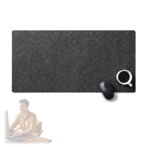 Tapis de bureau mat epais 3mm en feutre de qualite superieure 120x60 cm