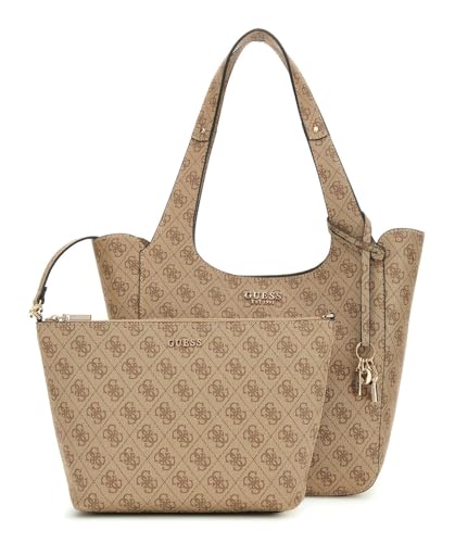 Cabas GUESS Calista 2 en 1 imprimé logo latte pour femme