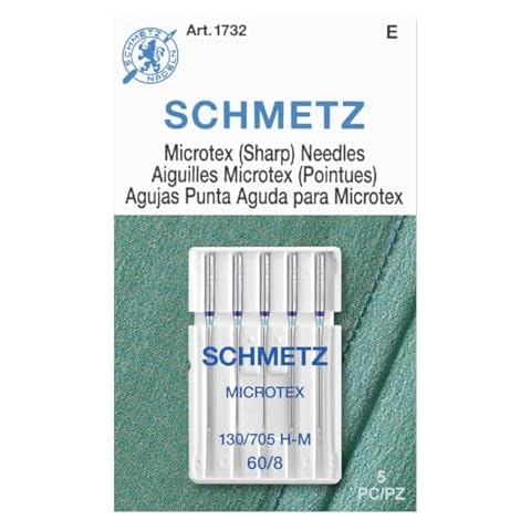 SCHMETZ Microtex Sharp Needles 60/8 Cover