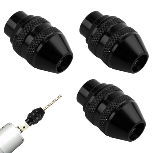 3 Pièces Mandrin pour Dremel, changement rapide 1/32-1/8 sans clé pour outils rotatifs multi-usages Dremel 4000, 3000, 8200, 800 et Plus, Mandrin Universel...