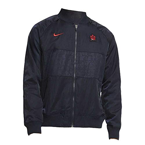 ATM M NK SATIN I96 Giacca Sportiva dark L uomo rosso