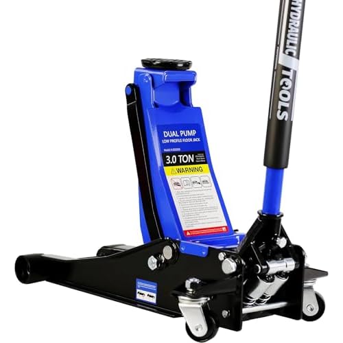 3 Ton/6600 LBS Floor Jack, Low Profile Floor Jack, Steel Racing Floor…