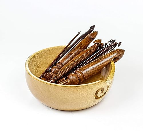 Nagina International 777 Rosewood Crafted Premium Polished Crochet Hooks & Knitting Needles cover
