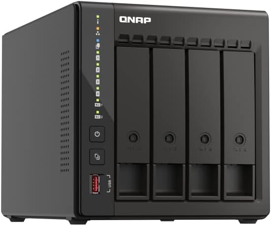 QNAP TS-453E-8G-US 4 Bay High-Performance Desktop NAS with Intel Celeron Quad-core Processor, 8 GB DDR4 RAM and Dual 2.5GbE (2.5G/1G/100M) Network Connectivity (Diskless) - 5