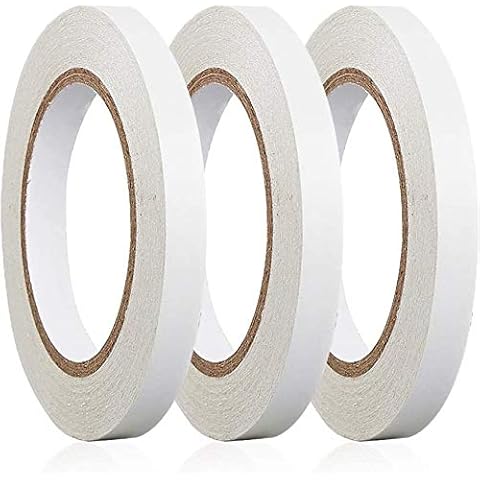 BYUEE Double Sided Tape, 3 Rolls 0.4" x 30 Yards Adhesive Sticky Tape for Crafts, Scrapbooking, Card Making, Gift Wrapping, DIY, Arts, Office & Home Supplies Cover