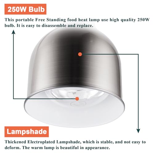 Ymjoinmx KACI031 Food Heat Lamp Commercial Food Warmer Lamp Food Service Restaurant Retractable Heat Lamp Heating Lamp thumb #4