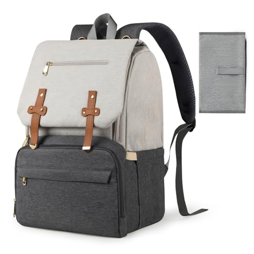 Outplea Wickeltasche Rucksack, Großer Lässig...