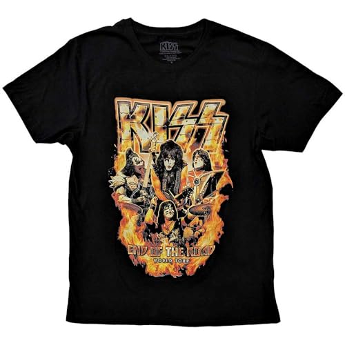 Kiss End of The Road Tour t-shirt rock imprimé pour style urbain