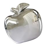 Ciieeo Keramik Apfel Ornament 3D Deko Figur 3.15 Zoll Haushalt Weihnachts Tischdekoration Party Geschenk Wohnkultur