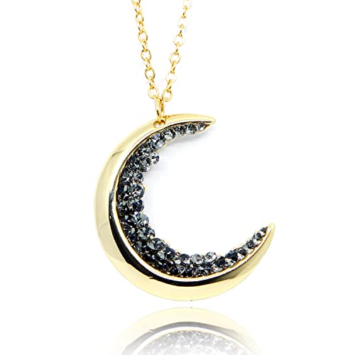 Gold Plated Crescent Moon Necklace 