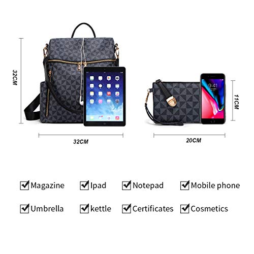Makes Travel Backpack for Women Men, TSA Laptop Backpack Flight Approved, Personal Item Nurse Bag Casual Daypack Carry on (Black-re) — view 4