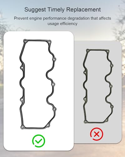 Image of Engine Valve Cover Gasket Set Replace VS50251R Fit for Nissan 200SX 300ZX D21 Pathfinder Frontier Pickup Maxima Quest Xterra 1984-2004 Infiniti M30 QX4 1990-2000 Mercury Villager 1993-2002
