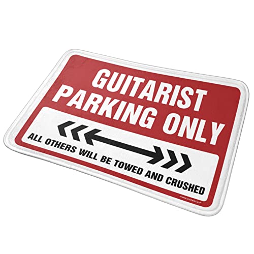 Tapis de stationnement pour guitariste uniquement cadeau musique entrée