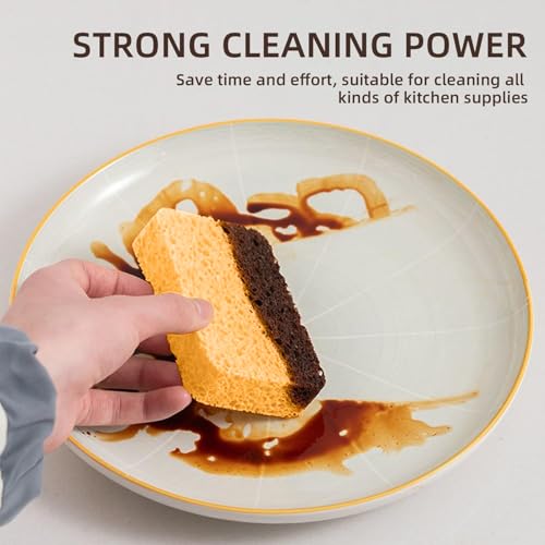 Image of 36 - Pack Non-Scratch Scrub Sponges - Sponge for Dishes and Washing Dishes, Cleaning Tools for Kitchen Home and More（Yellow）