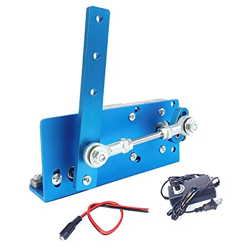 Toplionace Actuador Oscilante Alternativo de 20-120° con Adaptador de Corriente, Brazo Impulsor del Robot del Motor del Engranaje Helicoidal de Bricolaje, ángulo de Velocidad Ajustable (20RPM)