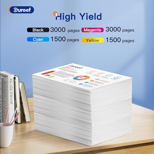 Gureef LC3219XL Ink Cartridges for Brother LC3217 Ink Cartridges Multipack for Brother MFC-J6530DW Compatible with MFC-J5335DW MFC-J5730DW MFC-J5930DW MFC-J6935DW (B/C/M/Y) - Image 3