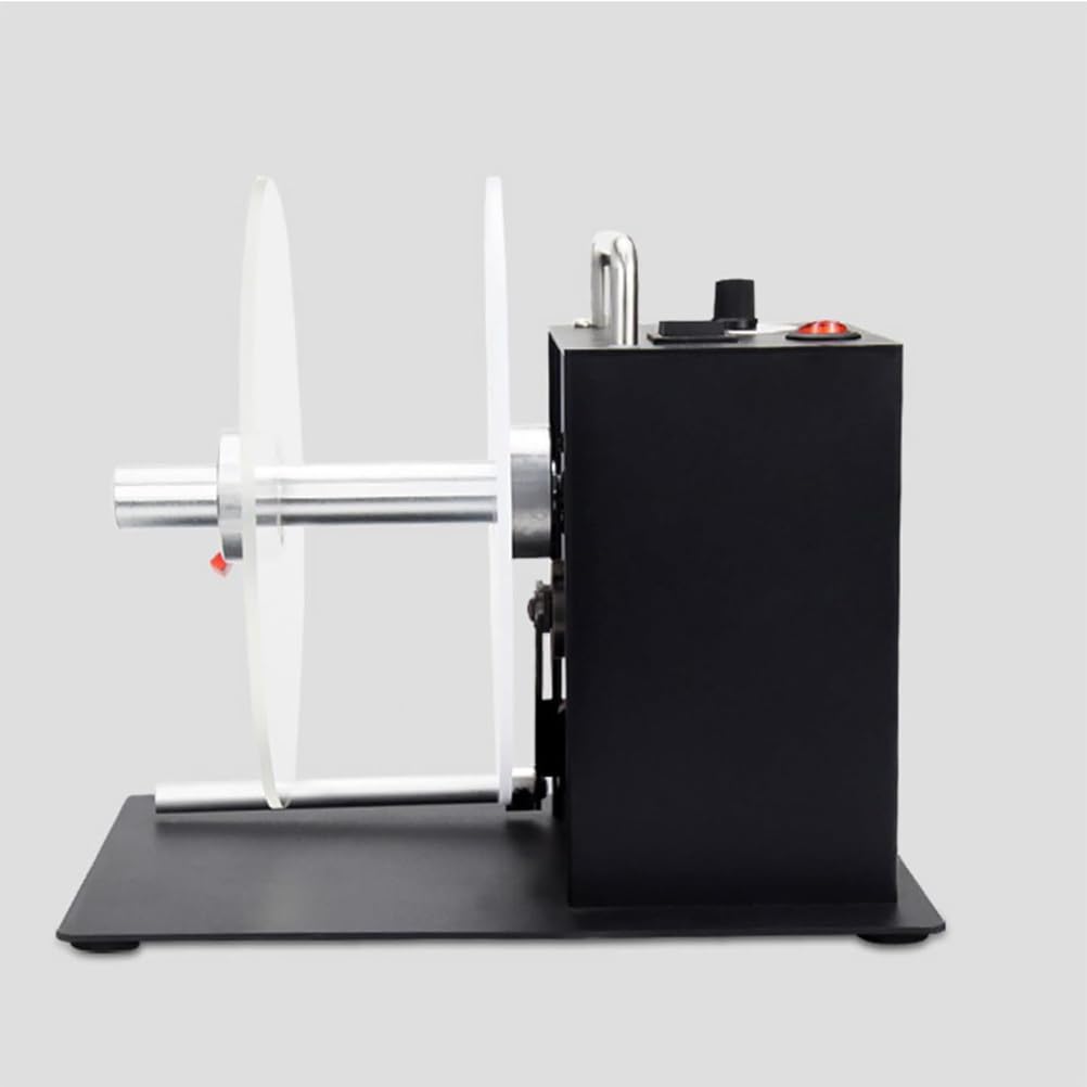 Automatische Etikettenaufwickelmaschine, einstellbare Geschwindigkeit kernfreier Aufwickler für effizientes Aufwickeln und Etikettieren von Aufkleberrollen, Zwei-Wege-Bedienung, ideal für Etiketten