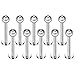Ruifan 10PCS 16G 316L Stainless Steel 3mm Ball Labret Monroe Lip Ring Tragus Helix Earring Stud Barbell 8mm Bar Length Body Piercing Jewelry