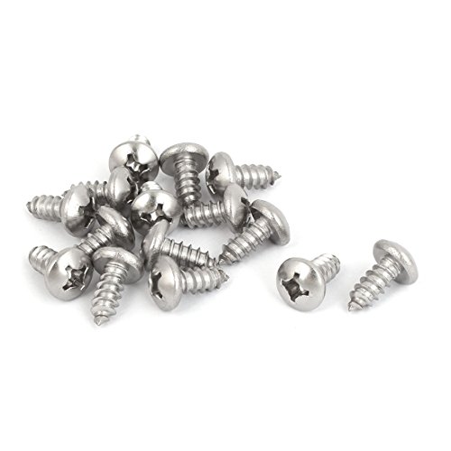 Tornillos autorroscantes de acero inoxidable M5.5x13 mm 15 pcs miniatura 1