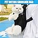Haustier Rucksack Hunderucksack Verstellbarer Hunde-Tragerrucksack Schwarz Haustier Tragbar Reisetasche Faltbare Atmungsaktiv Katzentasche für Kleine Hunde Welpen Katzen Wandern Reisen Outdoor