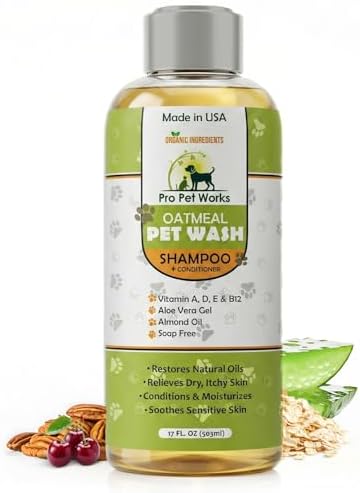 Oatmeal Dog Shampoo and Conditioner for Allergies, Itching and Se...