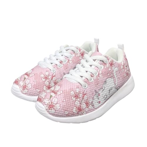 Children's Animals Sneaker Lightweight Cozy Anti-Slip Hiking Shoes for Big Kids Athletic Breathable Lace-Up Walking Sneaker for Litter Kids US 11-52