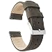 Barton Quick Release - Top Grain Leather Watch Band Strap - Choice of Width - 16mm, 18mm, 19mm, 20mm, 21mm 22mm, 23mm or 24mm - Espresso (Dark Brown) 22mm