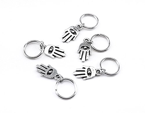 Yueton 35Pcs Silver Ring Shell Hands Cross Leaves Star Pendant Rings Set Hair Clips Headband Hair Accessories #TOP5