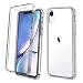 Produktbild GAPlus Apple iPhone XR 6,1 Zoll Hülle, iPhone XR Vorder- und Rückseite Hülle, Transparent Klar Vollschutz PC Hard Soft Cover Bumper Stoßfest für iPhone XR