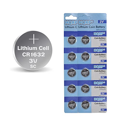 HQRP 10-Pack Battery Compatible with CR1632