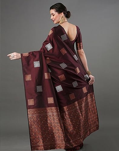 Image of Flosive Woven Kanjivaram Silk Saree With Border