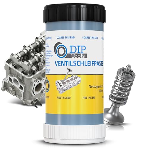 DIP-Tools Ventileinschleifpaste 100ml Feine Ventil-Schleifpaste Einschleifpaste Ventilschleifpaste Ventilschleifer Ventile schleifen einschleifen Einschleif-Set Auto Motorrad Motor Kfz Werkstatt
