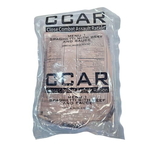 Authentic USGI Close Combat Assault Ration [CCAR] 24 hour MRE - Genuine US Military Meal (Menu 1)