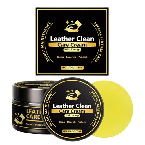 Crema per la Pelle – Light Weight Innovative Design Easy Cleanness dei Mobili Balsamo Protettivo, Detergente Delicato e Sicuro, Kit Cura della Pulizia Sedili | Multipurpose Outdoor Indoor Utility