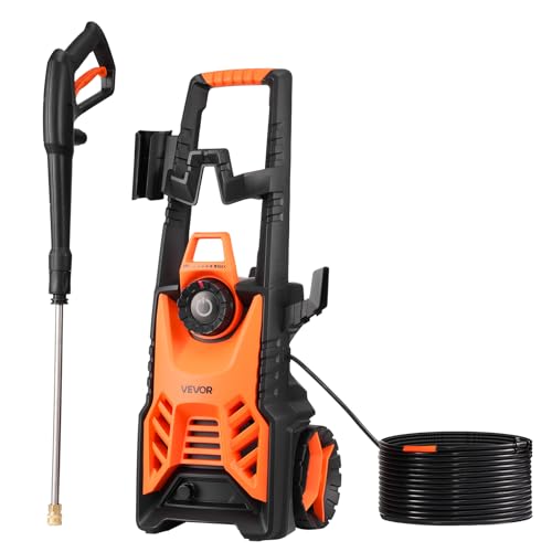 VEVOR Electric Pressure Washer, Max 4500 PSI and 3.2 GPM with Pressure Adjustment, High Power Pressure Cleaning Machine with 4 Quick Connect Nozzles, for Cars/Fences/Driveways/Patios/Home Cleaning thumbnail 12