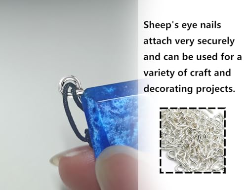 KAPSING 300 Stück Kleine Ösenschraube Schrauboesen ösenschrauben, Kleine Augen Schrauben Nagel, Mini Schraubhaken für DIY Schmuckherstellung Perlenvorhänge Handwerkliche(4/5/6mm)