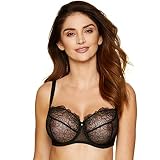 Gorteks Pamela/B2 BH Weiche Unterwäsche Damen, sexy Spitzen-BH Frauen-BH. Gesunde und schöne Brüste. Schönheit und Mode. (Schwarz, 100F)