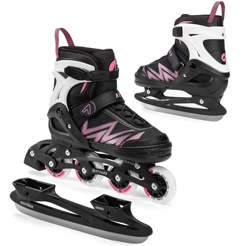 ATTABO Kinder Inliner Kylo 2in1 Blue Vielseitig verstellbare Inlineskates...