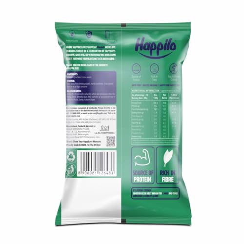 Image of Happilo Premium Jumbo Fox Nuts (Phool Makhana) 200g, Healthy Snack Low Calorie Gluten Free and Vegan
