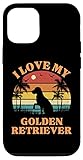 custodia per iphone 12/12 pro amo il mio golden retriever - carino golden retriever amante
