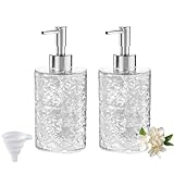 yolzhxe 2 Stück 400ml Seifenspender Kunststoff, Spülmittelspender Küche mit Trichter, Moderne...