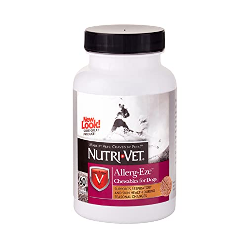 Nutri-Vet Allergy Support Supplement for Dogs - Help Relieve Itching & Skin Irritations