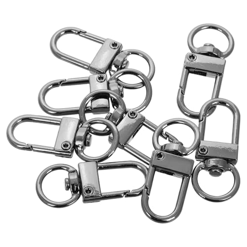 WATIIFUFU 8 piezas Mosquetones Giratorios Pequeños de Aleación Zinc con Cierre Pinza Langosta para Llaveros DIY Accesorios Bolsa y Joyería Resistente y Flexible