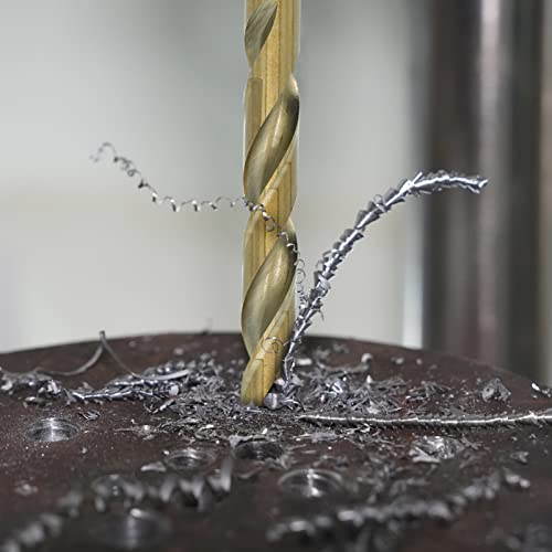 Behappy 29Pcs Cobalt Drill Bit Set, M35 High Speed Steel Metal Drill Bit Set, Twist Jobber Drill Bit Set For Hardened Metal, Stainless Steel, Wood, Cast Iron, Wood With Indexed Rose Case, 1/16"-1/2" #TOP7