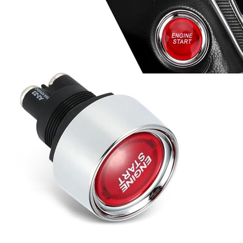 Zeathery Car Ignition Push Button Switch, 50A 12V with LED