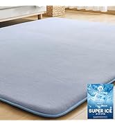 Amazon｜VK Living 夏用ラグマット カーペット 接触冷感 【SUPER ICE