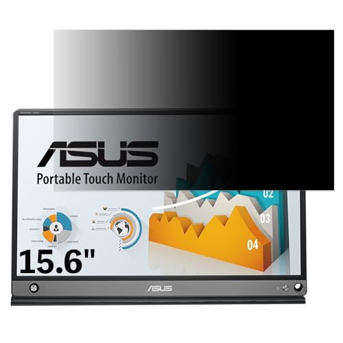 ASUS ZenScreen Touch MB16AMT 15.6�C���` 16:9 �Ή� �`�����h�~�t�B���� �v���C�o�V�[�t�B���^�[ �u���[���C�g�J�b�g ���˖h�~ PC �p�\�R�� ���j�^�[ �̂������h�~ ��ʕی� �ی�V�[�g ���E�ȒP ���ʎg�p