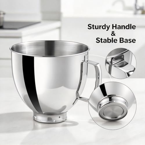 5 QT Stainless Steel Mixer Bowl for KitchenAid Tilt-Head 4.5-5 Qt - image 4